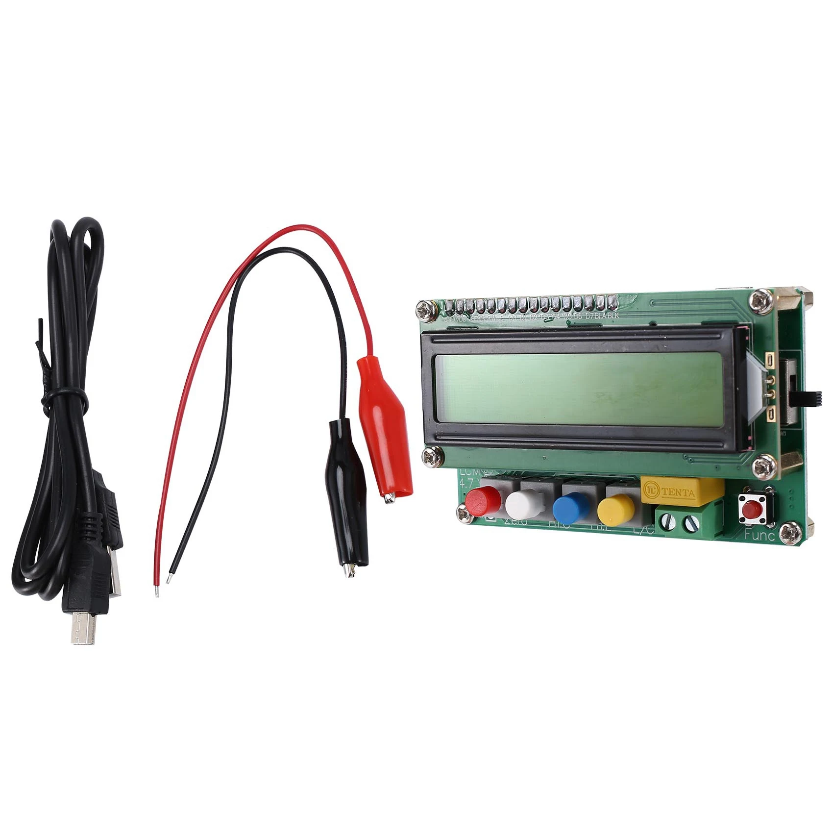 Inductance Capacitance L/C Meter Digital Capacitor Meter LCD Capacitance Meter Tester Mini USB Interface with USB Cable 3