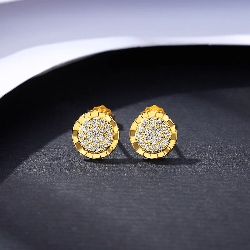 Modische Ohrstecker aus Sterlingsilber mit Sonnenblume für Frauen, edler Schmuck, 14 Karat echtes Gold vergoldet, Weihnachtsgeschenk für Mädchen_voghion.com