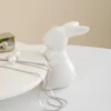 Creative Ceramic Rabbit Fruit Plate Ornaments Living Room Dining Table Dim Sum Plate Jewelry Storage Crafts Birthday Gifts 4