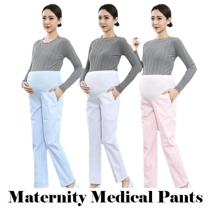 Pantalones de enfermera de maternidad para mujer, uniforme médico