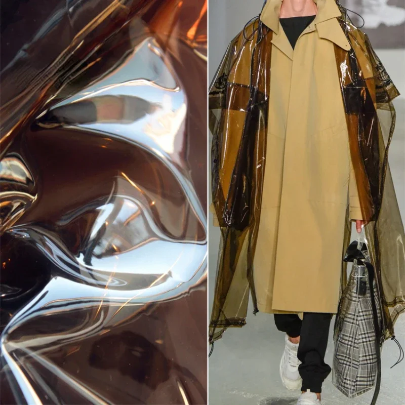 

TPU Designer Fabric Mirror High Transparent Fashion Cloth for Diy Bag Waterproof Creative Fabrics By The Meter Wholesale