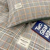 Nordic Plaid Pattern Wash Cotton Bedding Set Duvet Cover Pillowcase Bed Sheet Set Comforter Cover Bed Linens Set Queen King Size 6