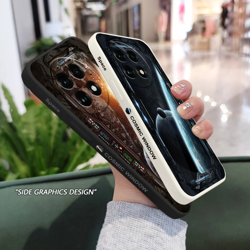 Fascinating Space Design Liquid Silicone Phone Case
