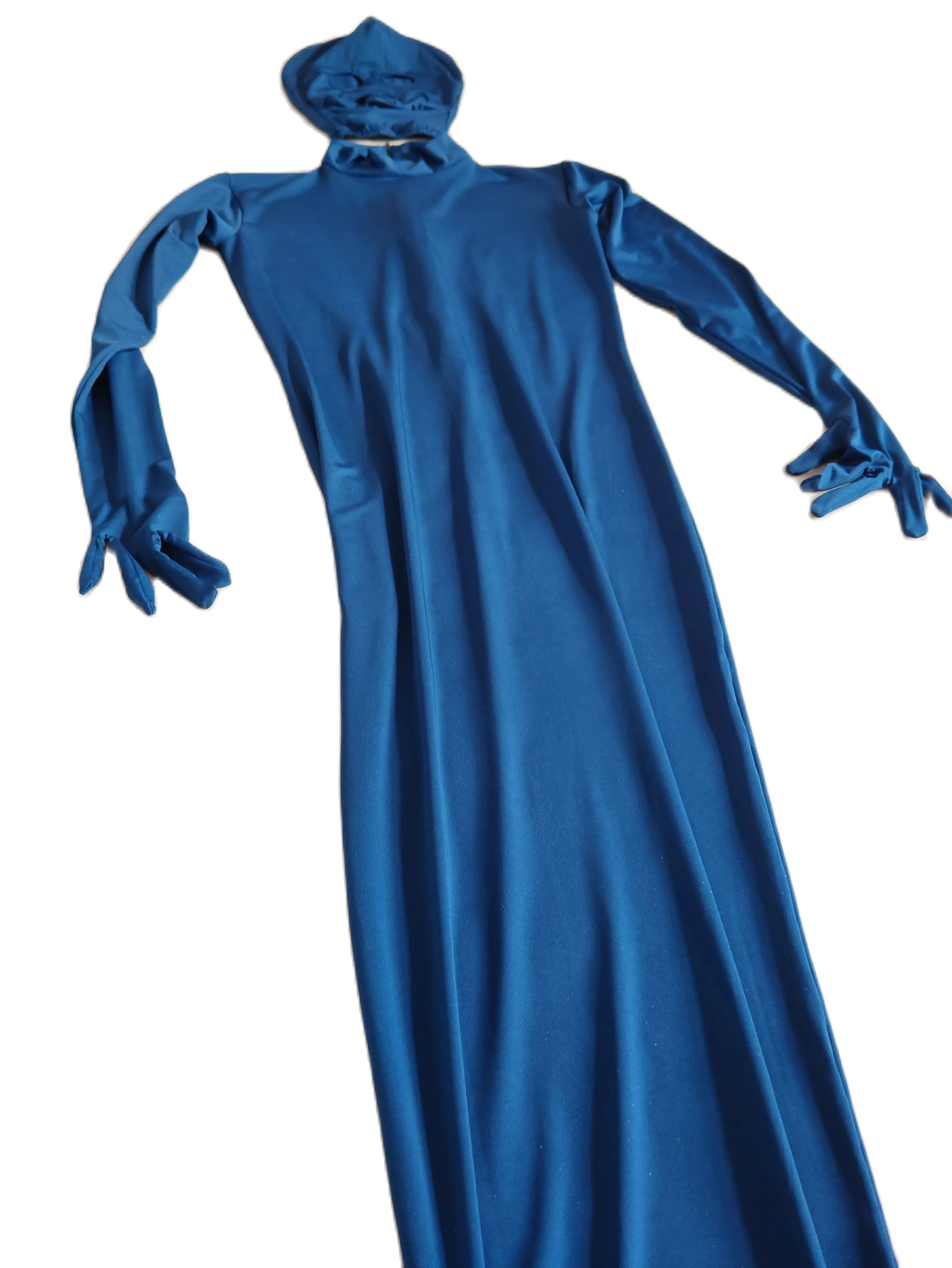 

Темно-синий комбидресс Zentai, пикантный облегающий костюм русалки, колготки, lycar, спандекс, боди для мамы, реквизит для сцены, необычное платье, съемный капюшон