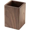 Solid wood creative pen holder black walnut desktop storage box simple Japanese study office stationery gifts 1