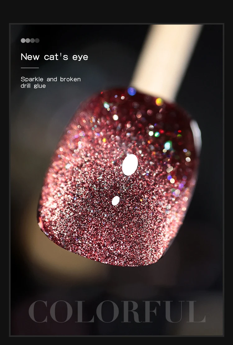 Laser Diamond Cat Eye Nail Polish NexusQualitystore