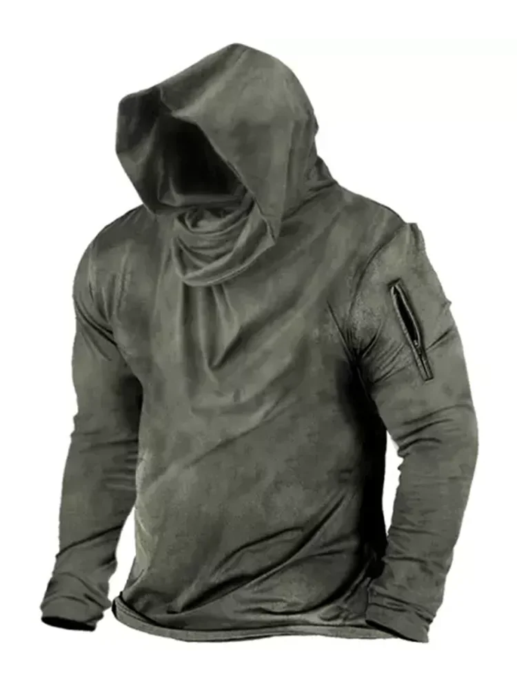 

2023 New Men's Hoodies Sweatshirts Jacquard Men Hooded Sweatshirt Arm Zipper Stitching Long Man Hoodies Sweatshirts Men Clothing
