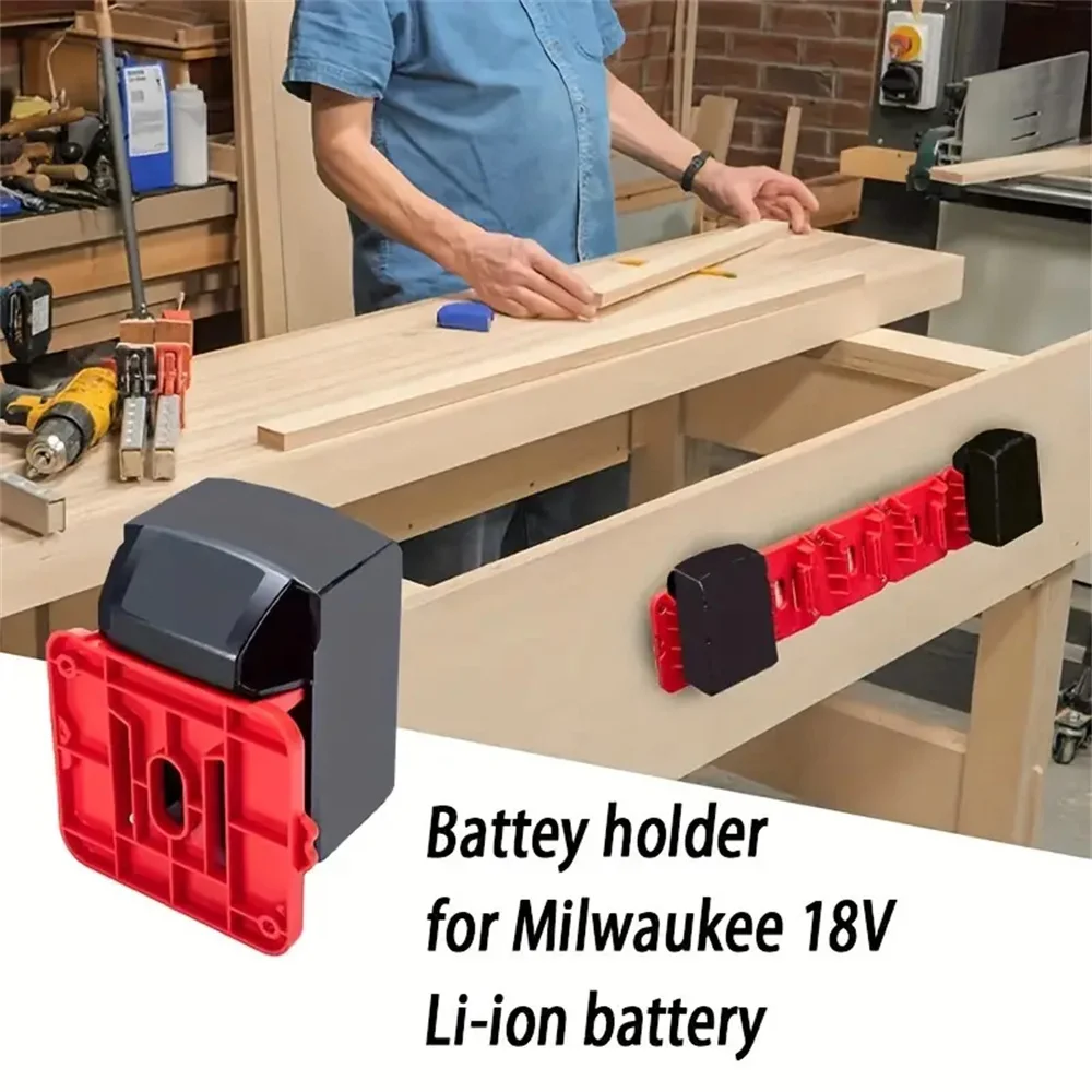 Hopeymy26 Soporte Pared Para Baterías Makita 18V - 6 Piezas, Color Verde
