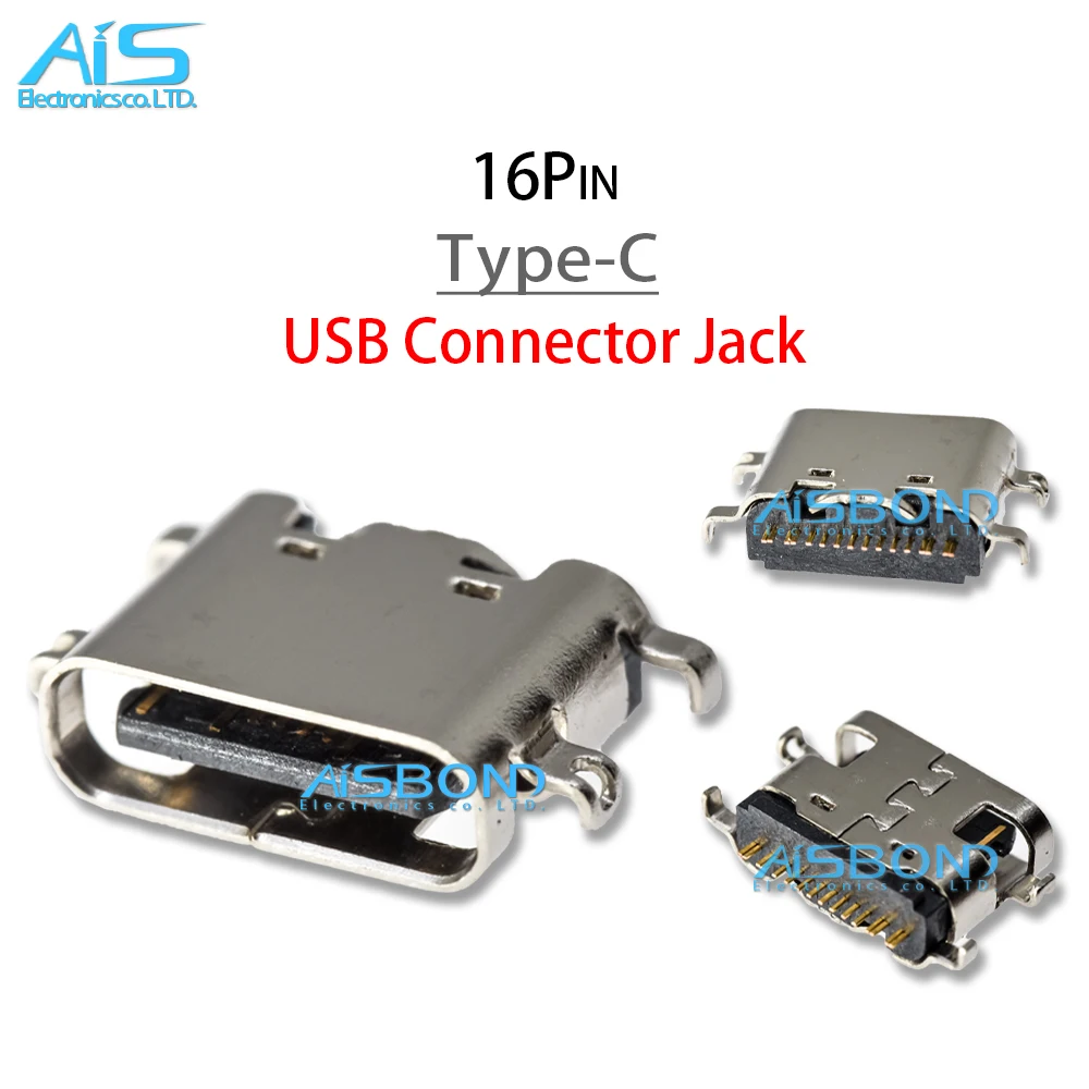 10Pcs/Lot TypeC USB Charging Port Jack socket charger Connector dock