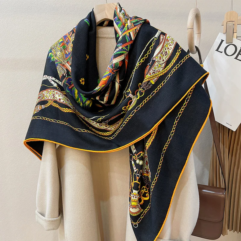 wool silk scarf