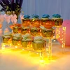 1-3 Tier Perfume Organizer Box Transparent Acrylic Doll Display Stand Holder Transparent Perfumes Storage Rack Shop Display Tool 4
