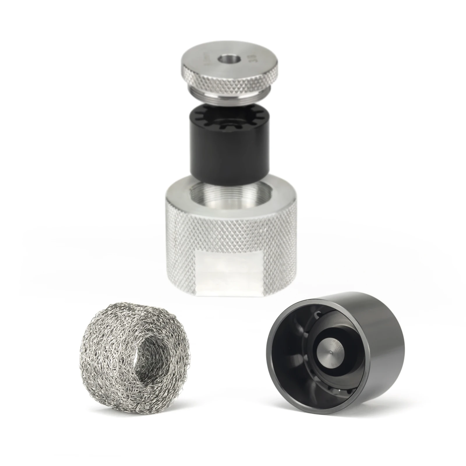 7 5 L 1 5 OD Aluminum Solvent Fuel Filter Trap 1 3 16x24 Thread with
