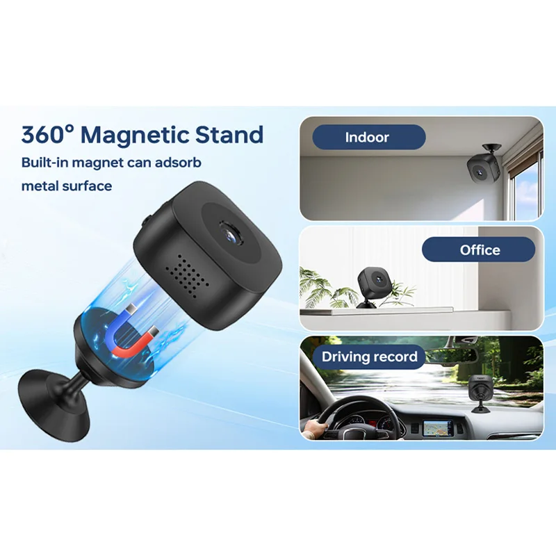 Mini Camera 4K Mini Security Camera Full Color Night Vision High Definition WiFi Monitor Waterproof Motion Detect