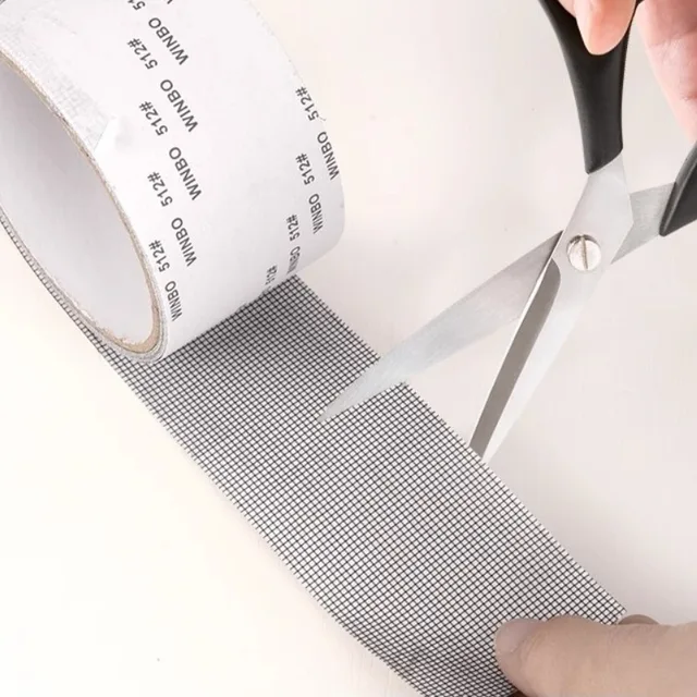 Moustiquaire auto-adhésive pour écran de fenêtre, bande de réparation, autocollant en maille, Anti-moustique, réparation de porte et fenêtre, bandes de subvention 6