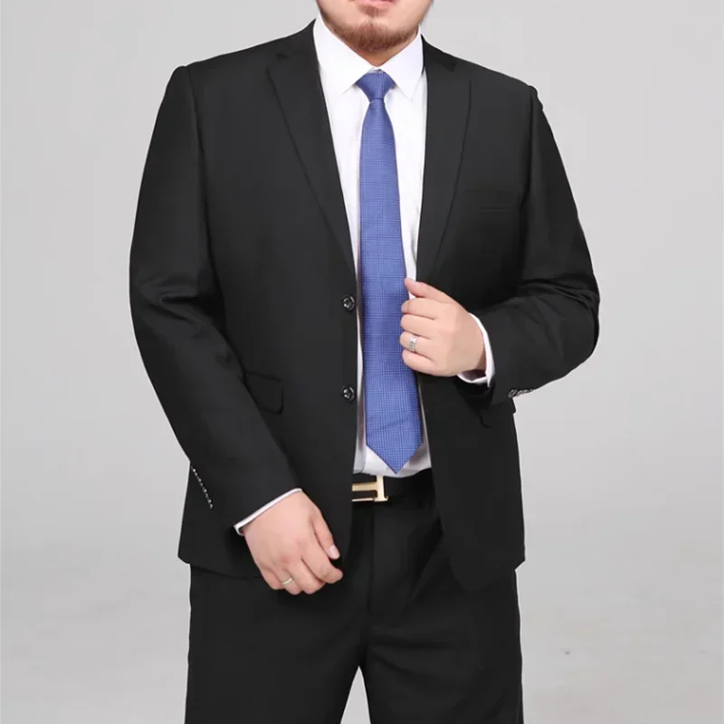 Men's Spring Fashion Solid Color Suit And Pants Two-Piece Set Wedding Dress Business Tooling All-Match Elegant
