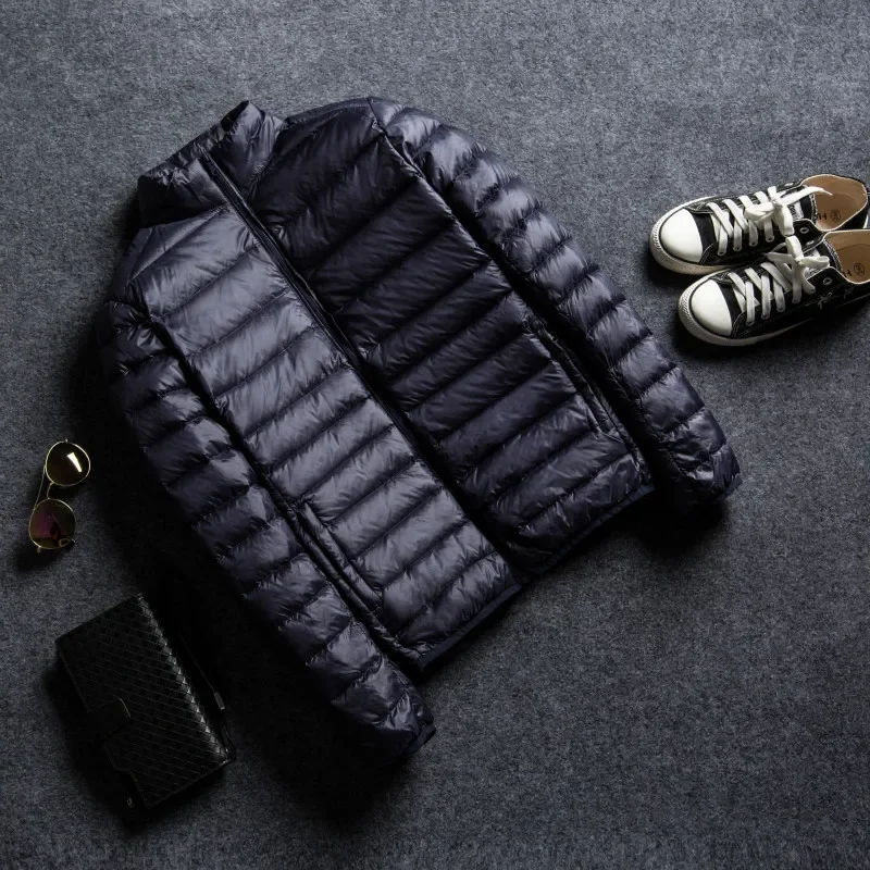 7 Colors Men's Lightweight Water-Resistant Packable Puffer Jacket Spring Autumn Men's Stand Collar Casual Down Jacket down jacket mens jacket