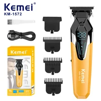 Kemei Hair Trimmers Electric Clippers Professional Hair Trimmers Rechargeable Haircut Machine Cordless Trimmer for Men KM-1572 1
