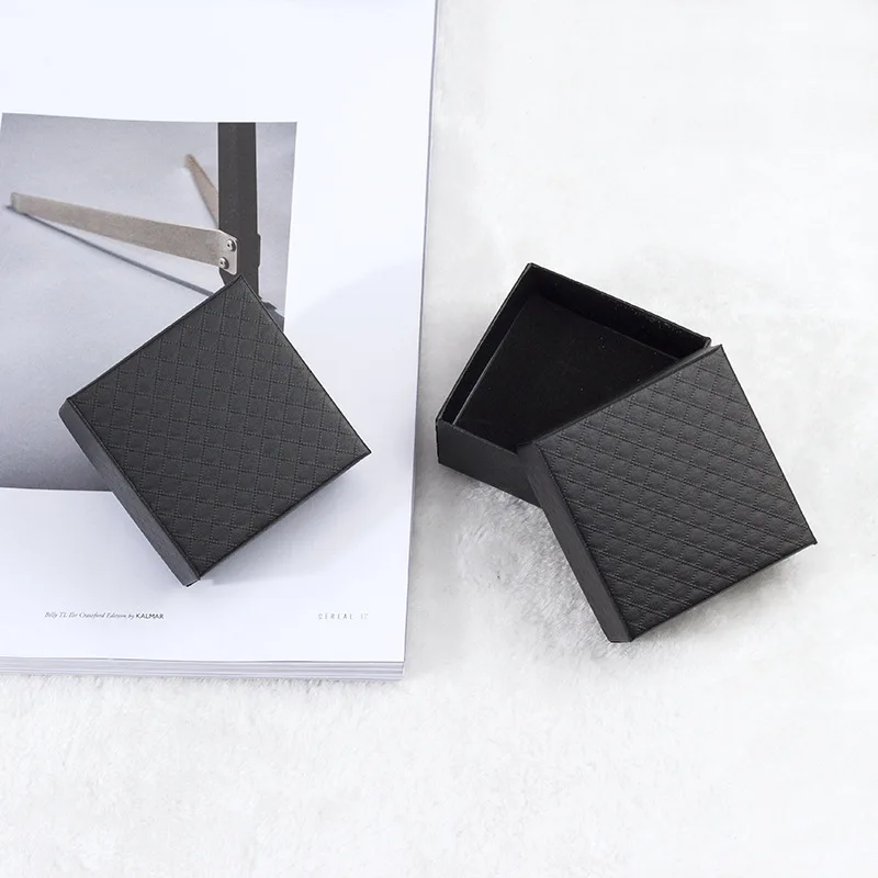 7*7cm Black Jewelry Box for Gift Boxes Necklace Boxes Bracelet Display Necklace Box Earrings and Ring Jewelry Packaging - Image 4