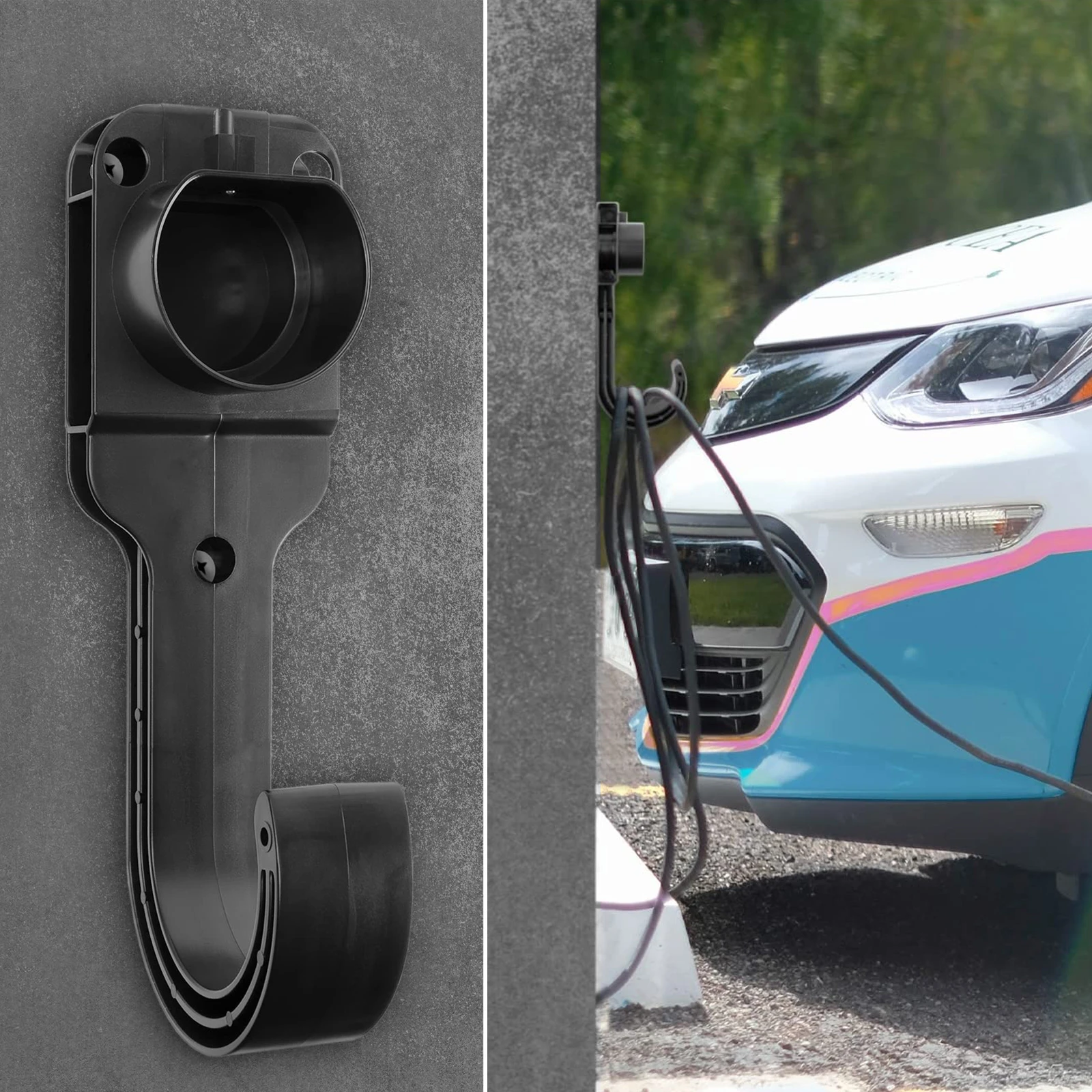 Wall Mount Type 1/type 2 Ev Charger Cable Holder Gun Head Socket Plug