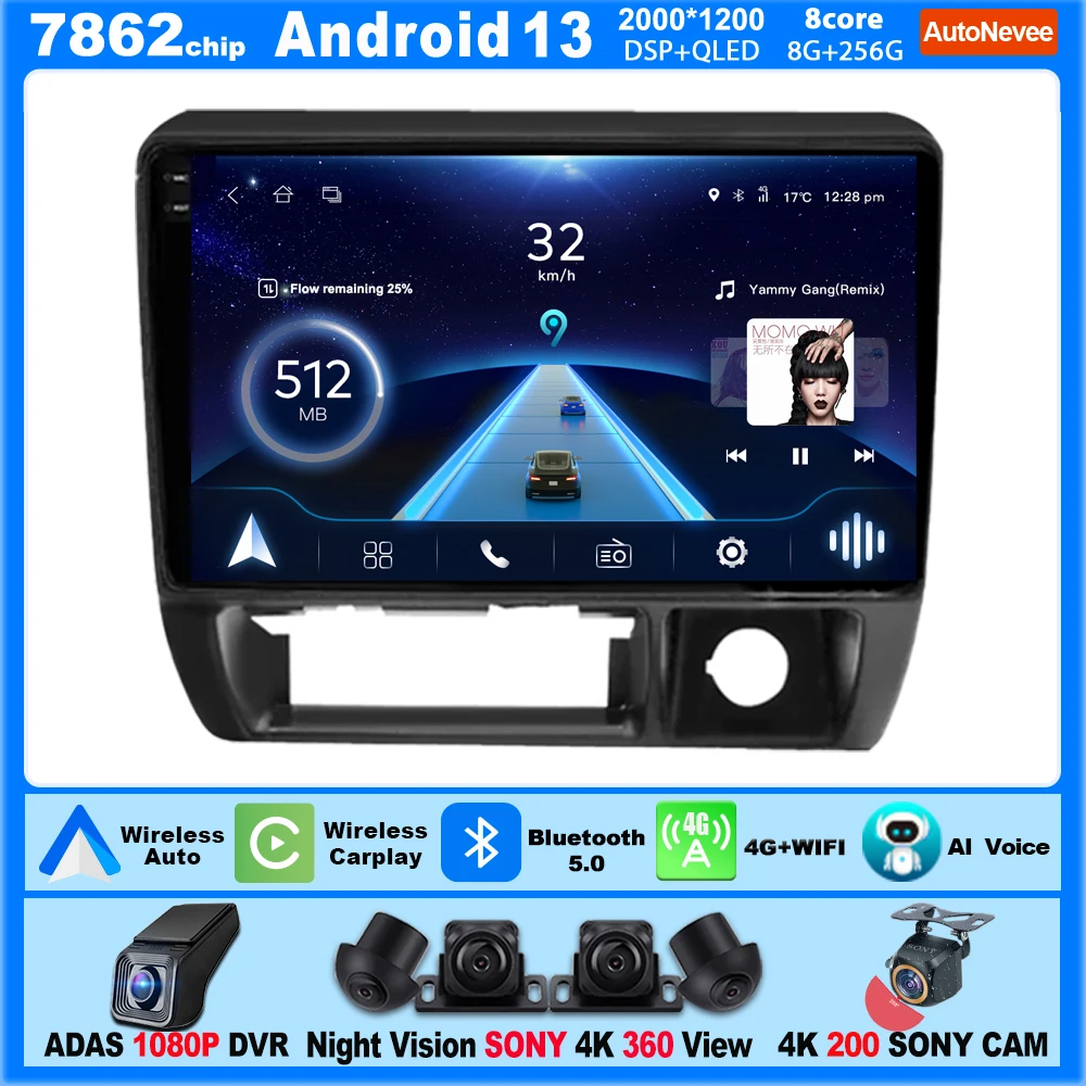 

Автомобильный радиоприемник Android CarPlay для SUZUKI JIMNY 1998-2004, интеллектуальная система, 8-ядерный мультимедийный проигрыватель, стандартный Wi-Fi, 9-дюймовый сенсорный дисплей