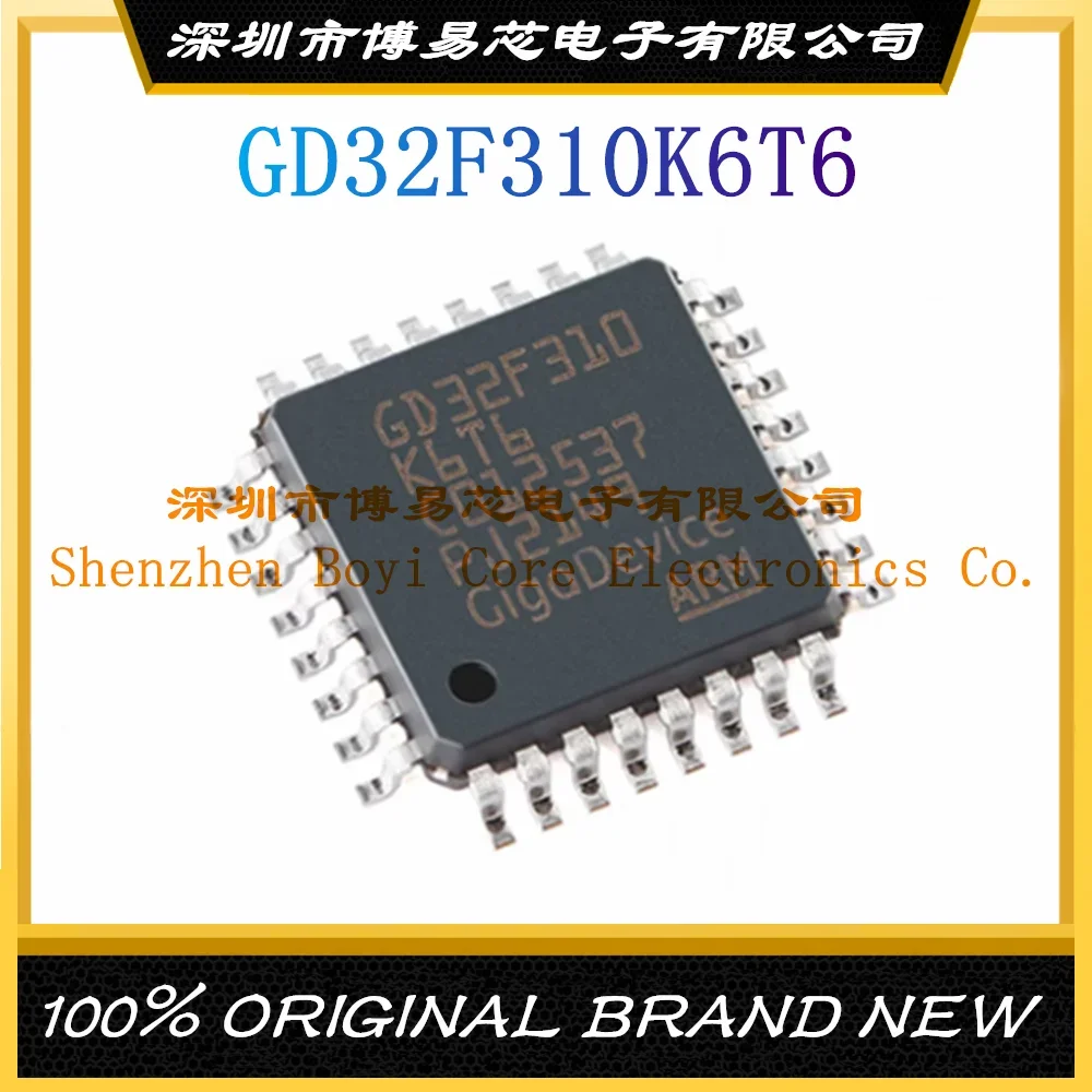 

GD32F310K6T6 Package LQFP-32 ARM Cortex-M4 72MHz Flash Memory: 32KB RAM: 6KB MCU (MCU/MPU/SOC)