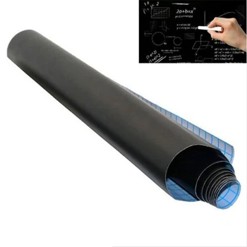 1pc School lavagna adesiva vinile rimovibile scheda di ricerca richiudibile bacheca 45x100cm (senza gesso)