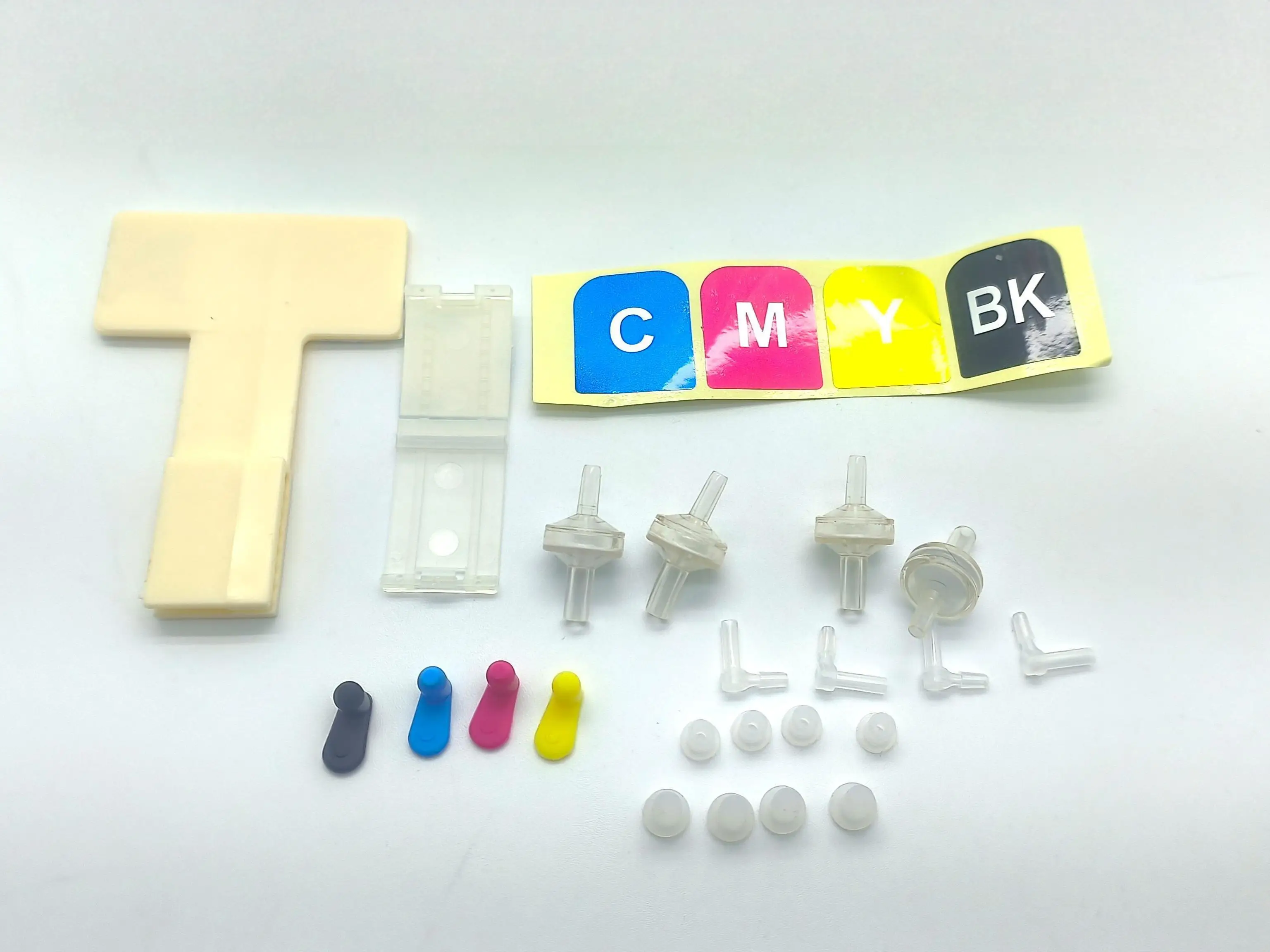 500ml 범용 4색 CISS 키트, 엡손, 브라더, 캐논, HP용 연속 잉크 공급 시스템(잉크 카트리지 포함), 액세서리 포함