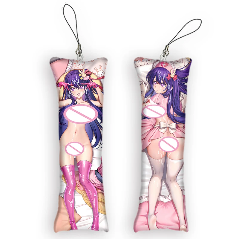 

Oshi No Ko Hoshino Ai Cute Anime Key Chain Pendant Mini Dakimakura Kawaii Accessories Small Pillow Bag Otaku Keyring Pendants