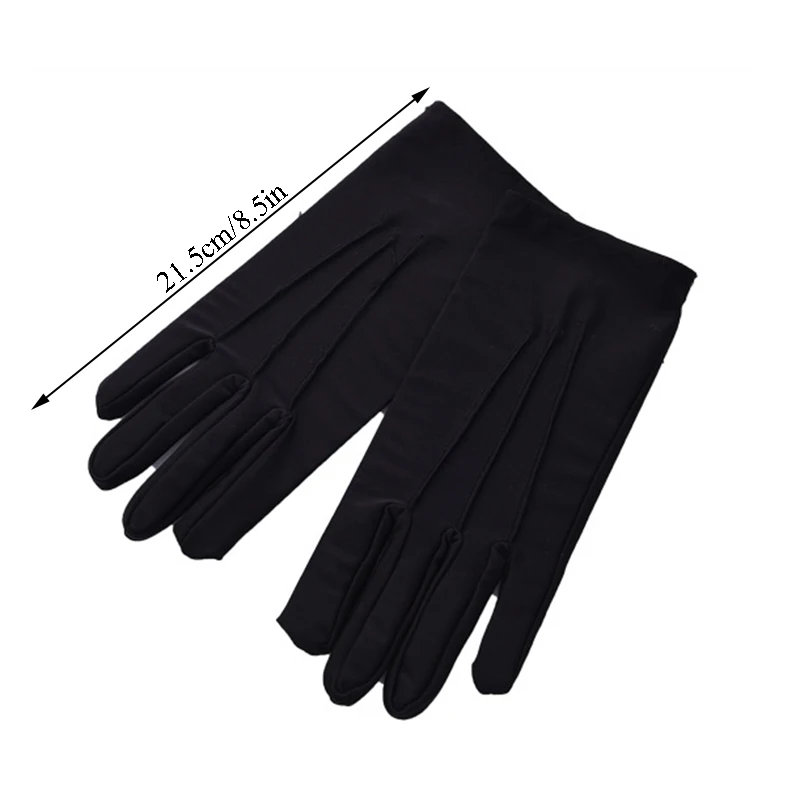 Summer Spandex Gloves Men Women Sunscreen Driving Glove Etiquette Thin Stretch Dance Tight Gloves