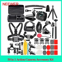 NEEWER GP-50 50 in 1 Action Camera Accessory Kit Compatible For GoPro Hero 12 11 10 9 DJI OSMO 4 3 2 Insta360 X3 X2 GO 3 SJCAM 1