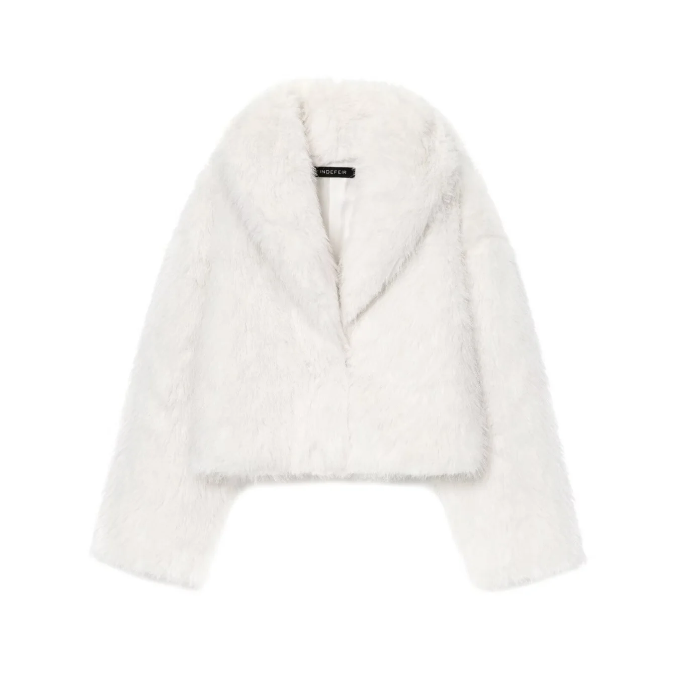 Women Solid Fluffy Faux Fur Coats Female Lapel Long Sleeve Thicken Warm Jacket Autumn Winter Lady Chic Loose Jacket Streetwear