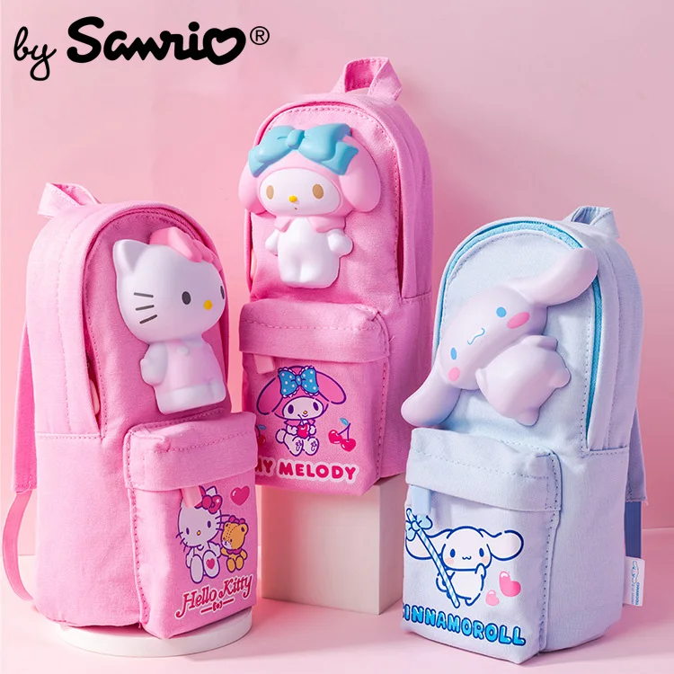 

Sanrio Hello Kitty My Melody Cinnamoroll Pencil Case Stress-Reducing Pen Case Holder Student Large Capacity Stationery Bag
