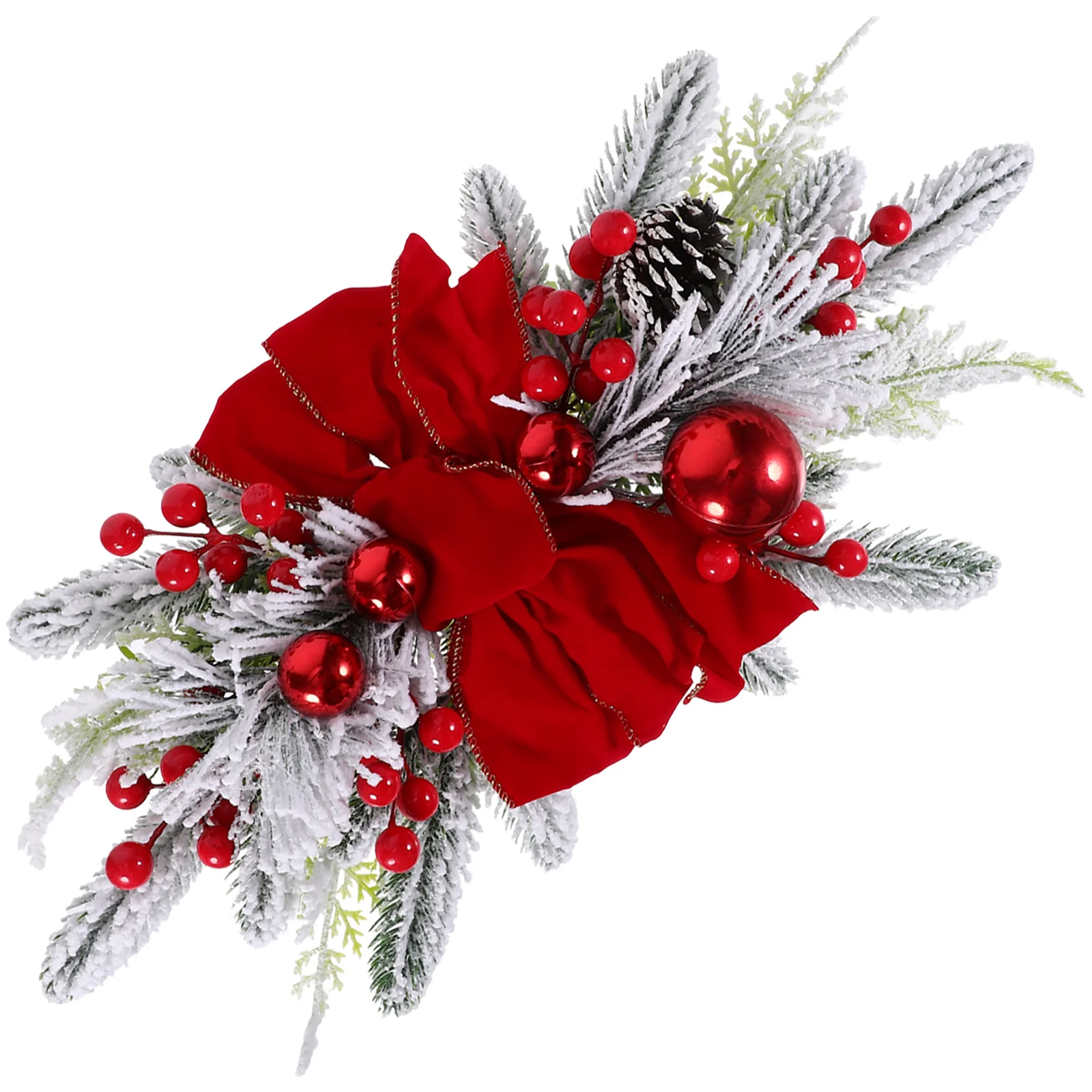 

Winter Christmas Ornaments Xmas Tree Decorations Teardrop Swag Plastic Party Decors Glow-in-the-dark