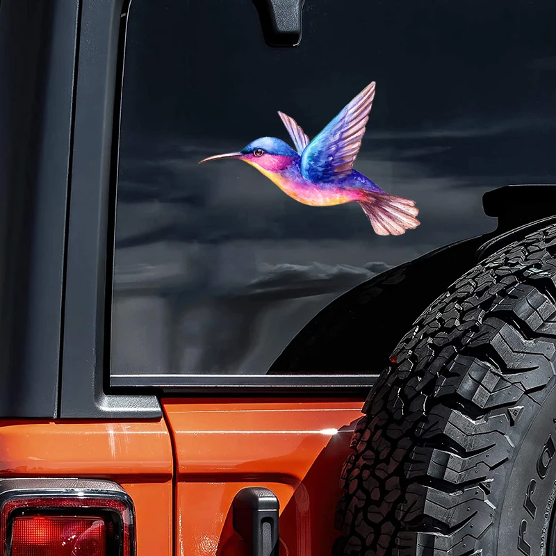 

Beautiful Vibrant Colored Hummingbird Art Car Sticker For Laptop Bottle Car Truck Motorcycle Cup Fishing Boat Skateboard Decals