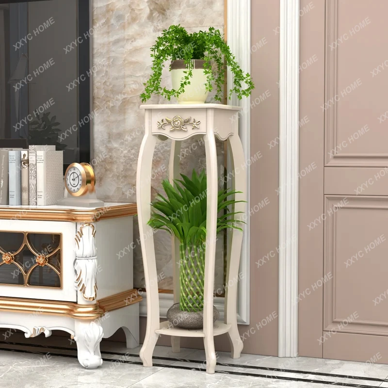 

Стандартная комнатная Европейская полка для гостиной, напольная стойка для цветочного горшка, простая Бытовая стойка для балкона с зеленым редисом