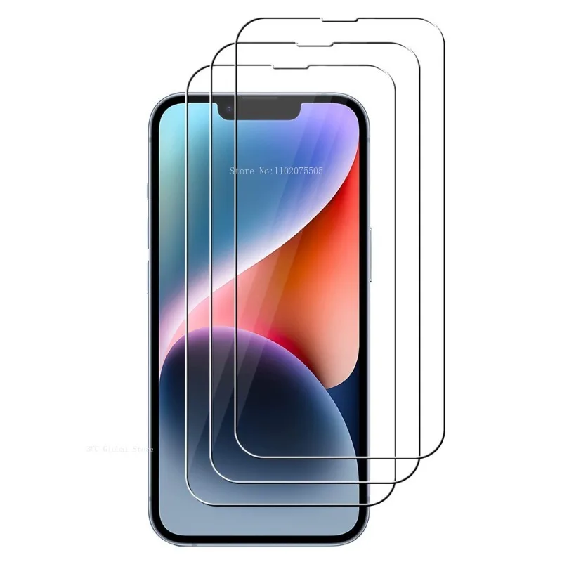 

Защитное стекло, закаленное стекло для iPhone 15 Pro Max 13 12 Mini 11 Pro 14 Pro Max XR XS Max 7 8 Plus, 3 шт.