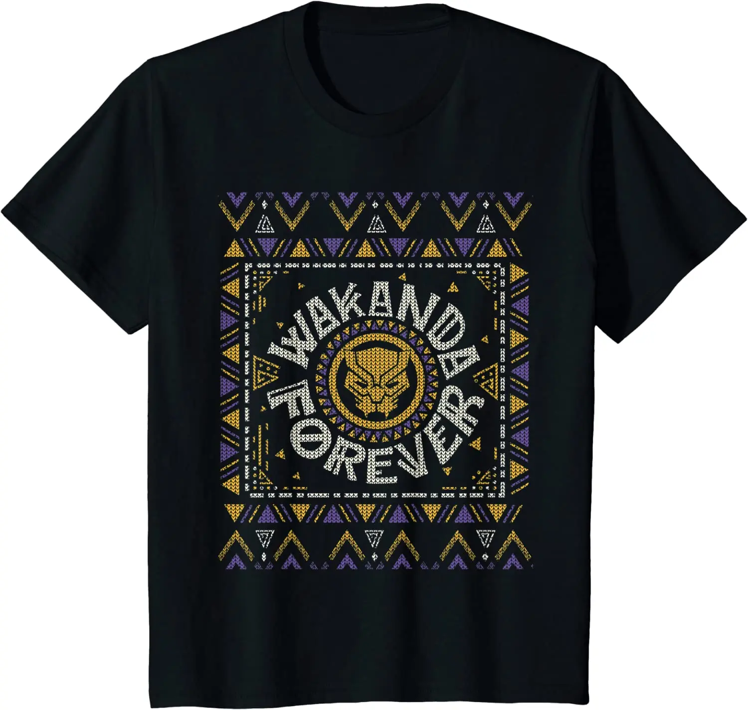 T-Shirt Black Panther Wakanda Forever