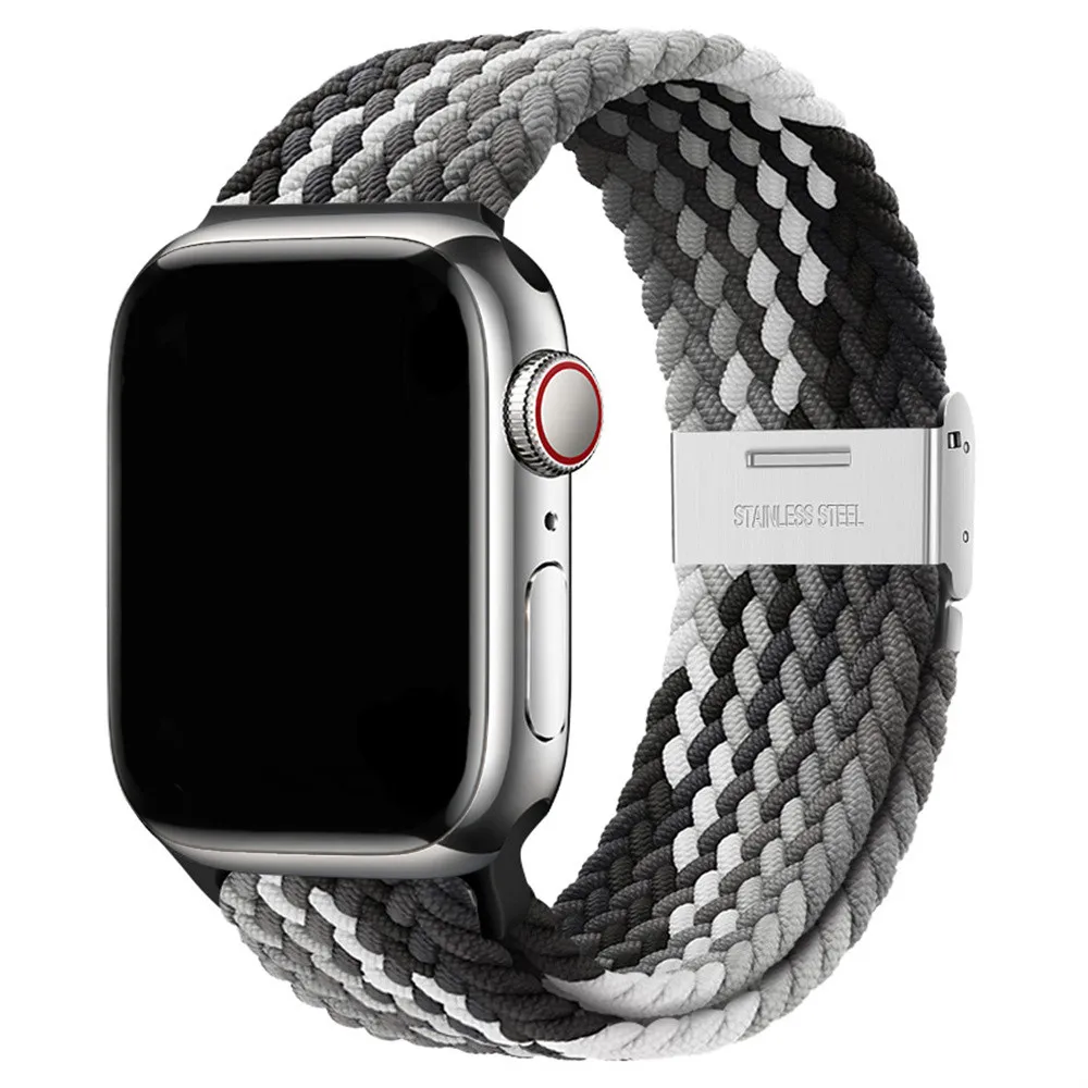 Braided Nylon Strap for Apple Watch - Vibrant and Durable Bracelet