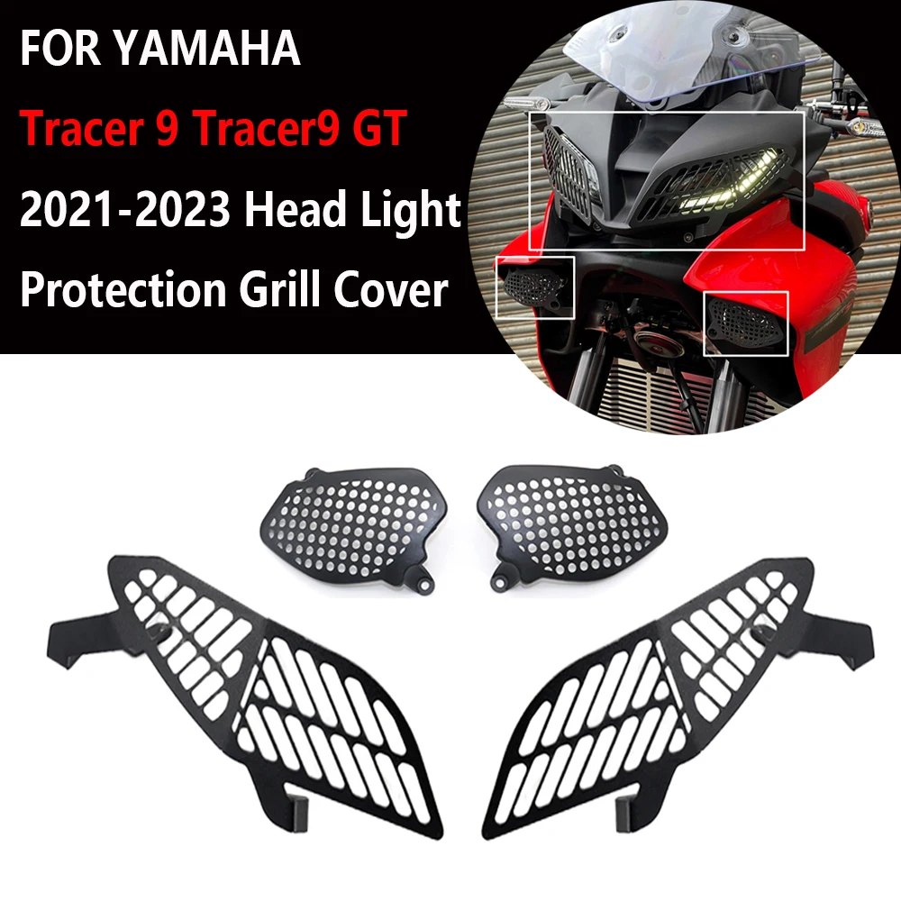 

Защита для передних фар мотоцикла, матовая черная защита для Yamaha Tracer 9 Tracer9 GT 2021 2023