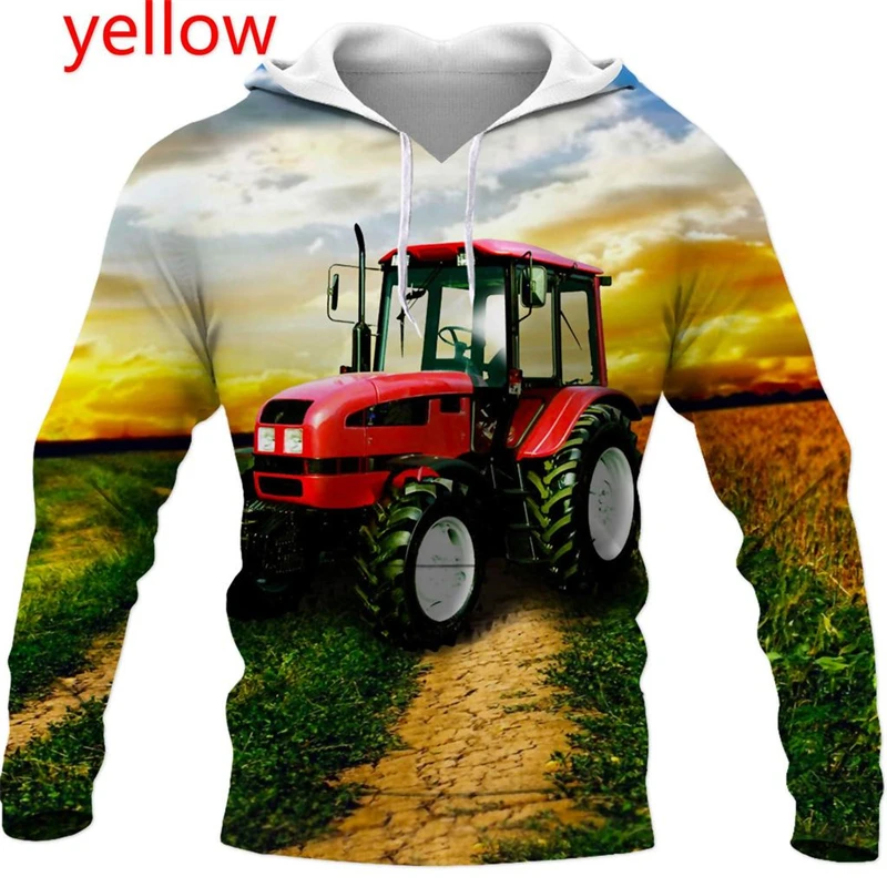 thumbnail image 1 of Nueva sudadera con capucha con estampado 3D de tractor para hombre y mujer, estilo Harajuku y hip hop, informal, a la moda, 1 of 5