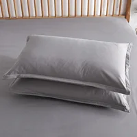 Ensemble de draps-housses en coton, 3 pièces (1 drap-housse + 2 taies d'oreiller), housse de matelas douce et respirante avec housse d'oreiller, ensemble de literie 4