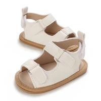Hollow out soft leather baby girl summer sandals 2023 new baby shoes 1-18 months princess baby beach sandals 5