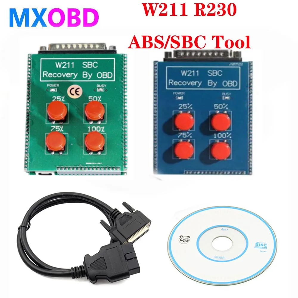 SBC Repair Device, OBD2 SBC Reset Tool Stable Performance Safe Replacement for W211 R230 for Car (Blue