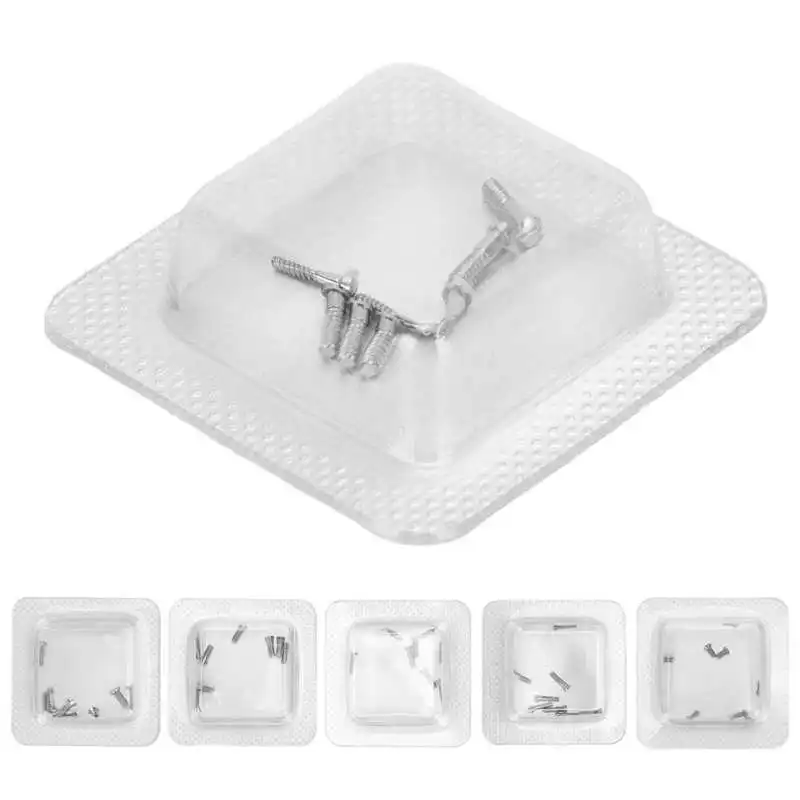 Stainless Steel Watch Screw High Accuracy Slot Type Watch Back Cover Screw Replacement Accessories for Watchmaker
