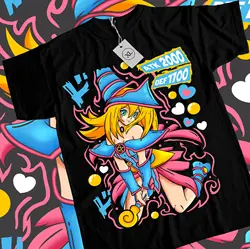 Maga Oscura Yu - Gi - Oh Anime Kawaii Waifu Otaku T - shirt - XXXL (White)