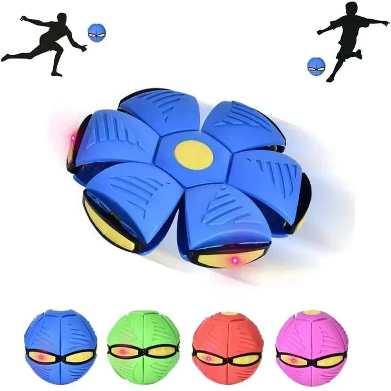 

Flying Ball Magic Deformation UFO with Led Light Flying Toys, Decompression Outdoor Fun Toys for Boys Girls Kids Gift Ball