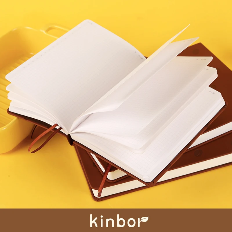 Kinbor A5 A6 Size CAT CAFE Journal Notebook Monthly Weekly Planner Daily Agenda Time Management Writing