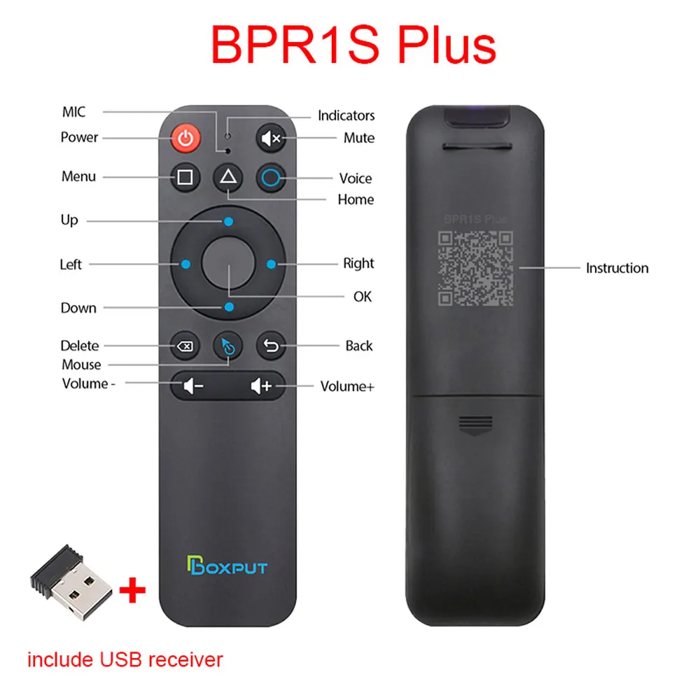 BPR1S Plus BLE 5.0 エアマウス 音声リモコン 2.4GHz ワイヤレス