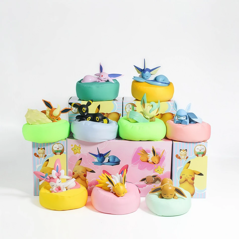 Anime Eevee Multi-Form Series Blind Box Collectible Figures - Mystery Cartoon Dolls and Gifts