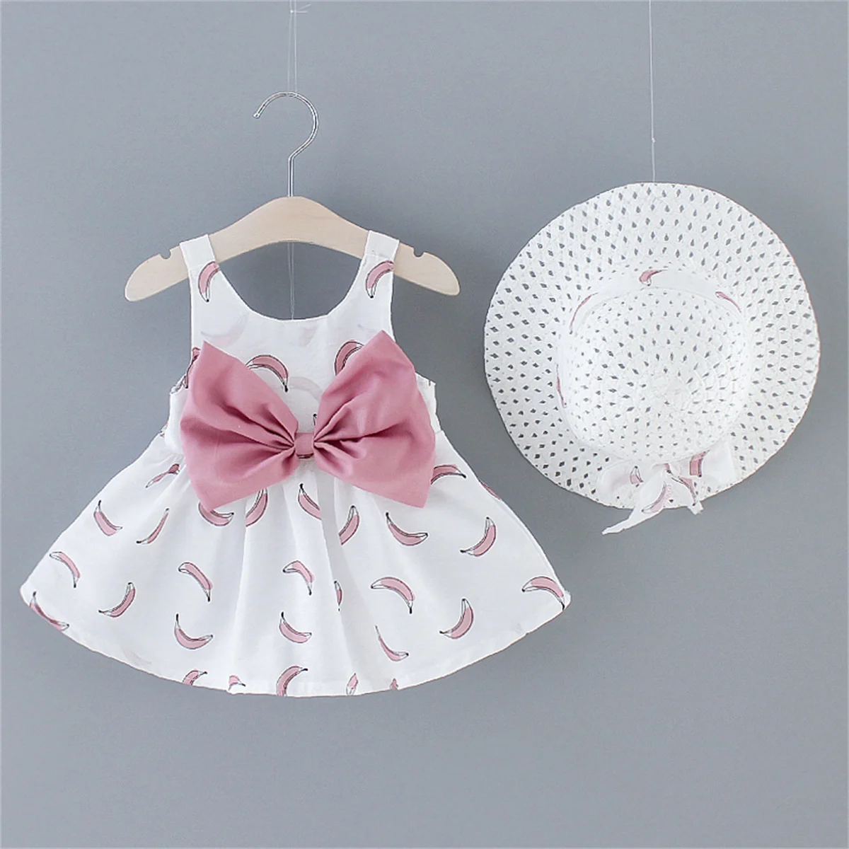 Infant's Fashion Dress with Sun Hat 1